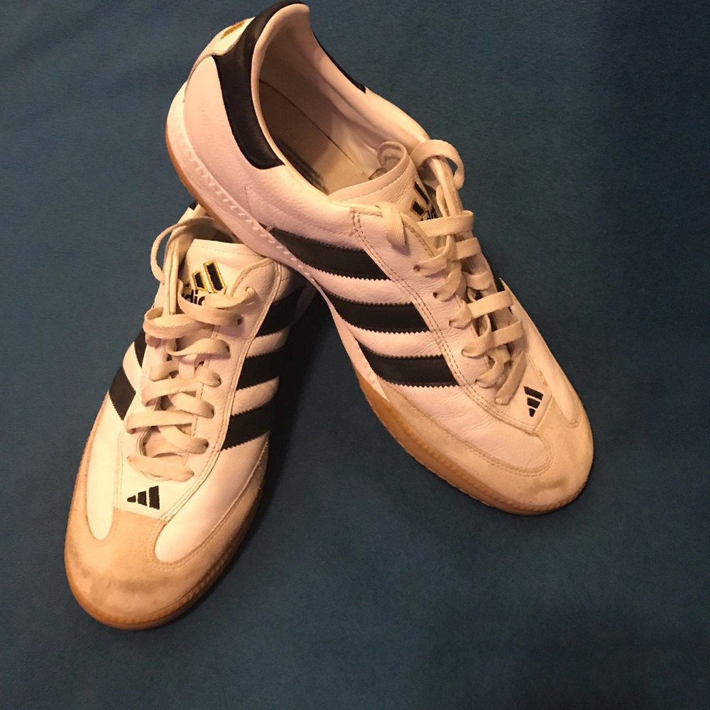 White Adidas Samba mens size 11.5